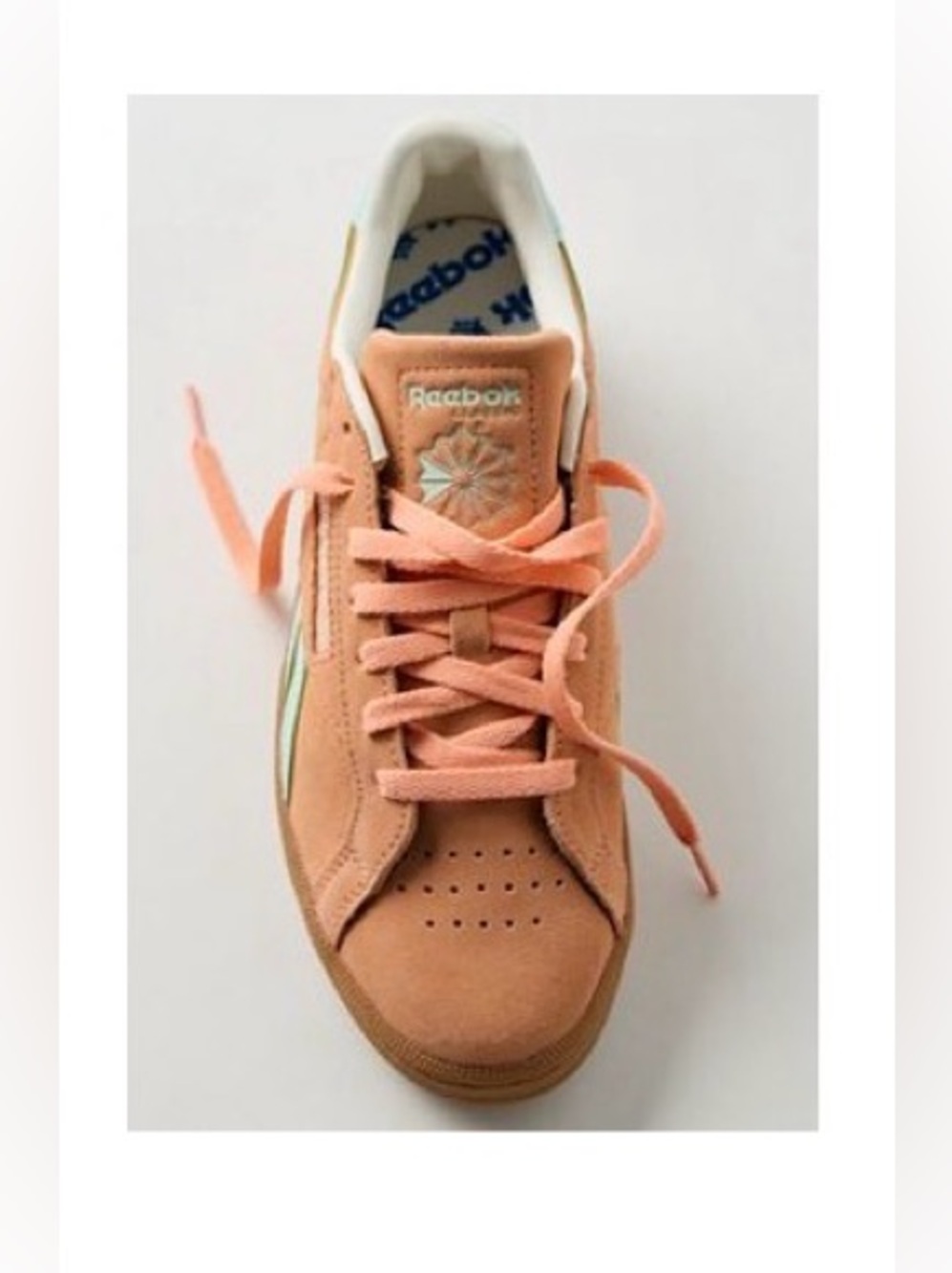 NWT Reebok Women Club C Grounds Sneakers, Size 8, Sun-kissed Orange Mint Color